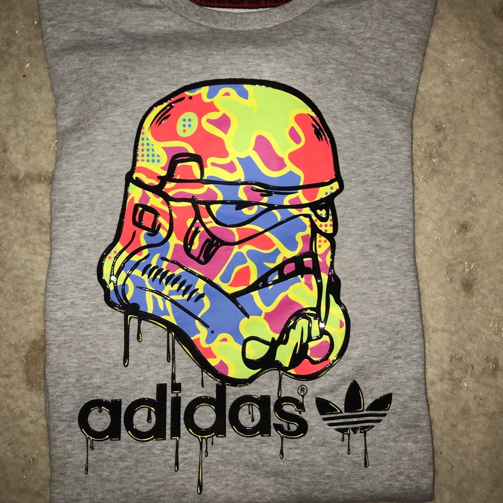 ADIDAS x Star Wars stormtrooper sweater like new